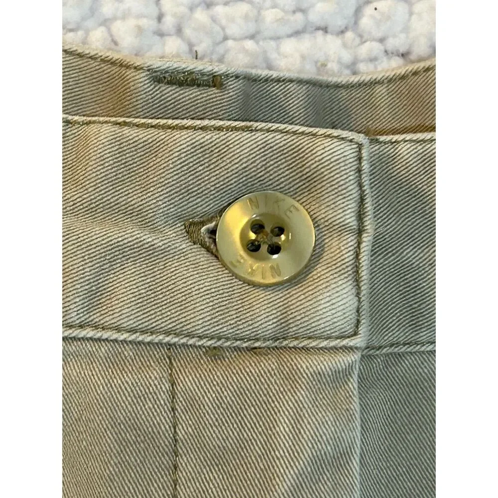 BBL Snatched Vintage Y2K Nike Golf Pleated Chino Shorts Khaki